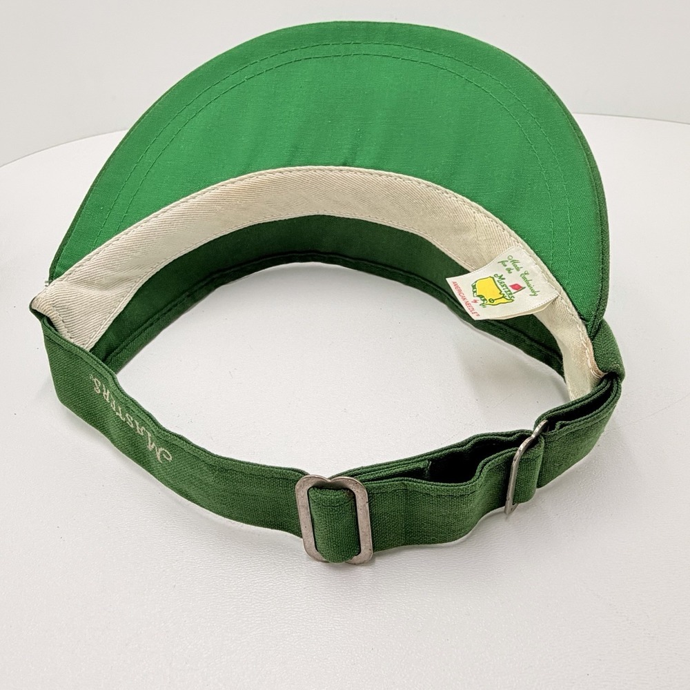 Masters Augusta National Green Golf Visor Hat USA Vintage Needle Strap - Picture 5 of 6